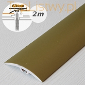 Dylatacyjna listwa progowa MYCK 42mm PVC złoto dł:2m